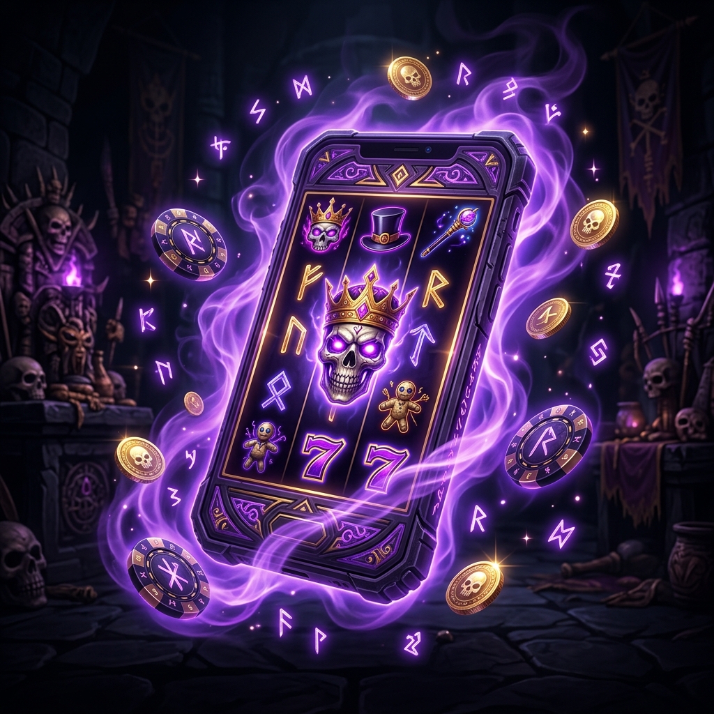 Voodoo Casino mobile app mystical phone
